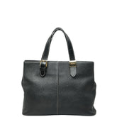 バーバリー トートバッグ ブラック レザー レディース BURBERRY 【中古】