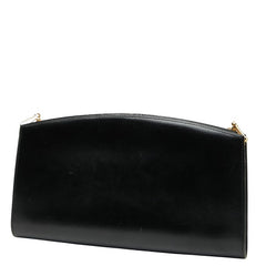 ディオール チェーン ショルダーバッグ ブラック レザー レディース Dior 【中古】