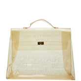 エルメス ビニールケリー 不思議の国 エルメスへの旅展 ハンドバッグ トートバッグ クリア ビニール レディース HERMES 【中古】