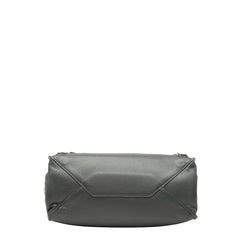 バレンシアガ ペーパー ミニ ハンドバッグ 357333 グレー レザー レディース BALENCIAGA 【中古】