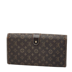 ルイ ヴィトン モノグラム イディール ポルトフォイユ サラ 長財布 M63006 ブラウン キャンバス レザー レディース LOUIS VUITTON 【中古】
