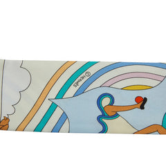 エルメス ツイリー CARRES VOLANTS 空飛ぶカレ スカーフ ホワイト マルチカラー レディース HERMES 【中古】