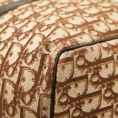 ディオール トロッター ハンドバッグ ボストンバッグ ブラウン キャンバス レザー レディース Dior 【中古】