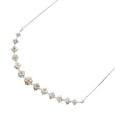 Pt900 プラチナ Pt850 プラチナ ダイヤ1.00ct ネックレス レディース 【中古】