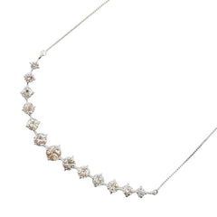Pt900 プラチナ Pt850 プラチナ ダイヤ1.00ct ネックレス レディース 【中古】