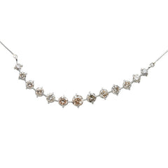Pt900 プラチナ Pt850 プラチナ ダイヤ1.00ct ネックレス レディース 【中古】
