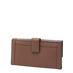 グッチ 長財布 Wホック 231839 ブラウン キャンバス レザー レディース GUCCI 【中古】