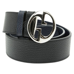 グッチ ベルト 85/34 449715 ブラック レザー メンズ GUCCI 【中古】