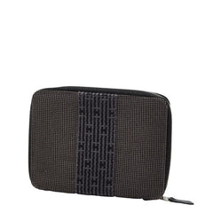 エルメス アジェンダ エールライン 手帳カバー グレー キャンバス レディース HERMES 【中古】