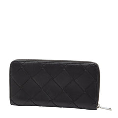 ボッテガヴェネタ イントレチャート 長財布 ブラック レザー レディース BOTTEGAVENETA 【中古】