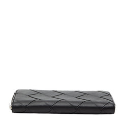 ボッテガヴェネタ イントレチャート 長財布 ブラック レザー レディース BOTTEGAVENETA 【中古】