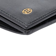 カルティエ パシャライン 長財布 ブラック レザー レディース CARTIER 【中古】