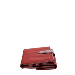 ディオール カナージュ ステッチ 長財布 レッド ナイロン レザー レディース Dior 【中古】