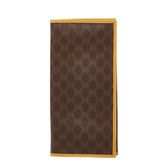 セリーヌ マカダム 長財布 ブラウン PVC レザー レディース CELINE 【中古】