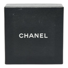 シャネル カメリア ブローチ コサージュ ブラック レザー メタル レディース CHANEL 【中古】