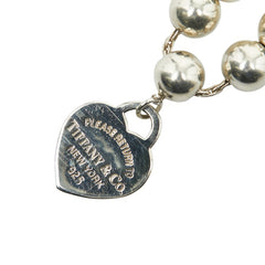 ティファニー リターン トゥ ティファニー ハートタグ ブレスレット ボールチェーン SV925 シルバー レディース TIFFANY&Co. 【中古】