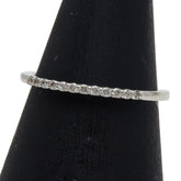 エテ K10WG ホワイトゴールド ダイヤ0.07ct リング 指輪 レディース ete 7号 【中古】