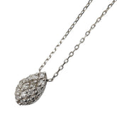 K18WG ホワイトゴールド 色石0.10ct ペンダントネックレス レディース 【中古】