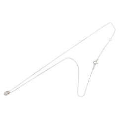 K18WG ホワイトゴールド 色石0.10ct ペンダントネックレス レディース 【中古】