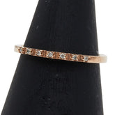 K10PG ピンクゴールド ダイヤ リング 指輪 レディース 10号 【中古】