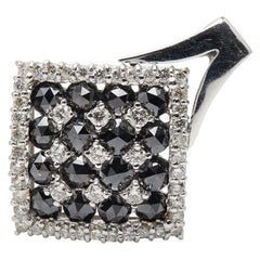 K18WG ホワイトゴールド ダイヤ1.30ct ダイヤ0.40ct ひし形 モチーフ ペンダントトップ レディース 【中古】