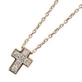 ヴァンドーム K10PG ピンクゴールド ダイヤ0.06ct ネックレス レディース VANDOME 【中古】
