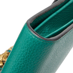 グッチ ディオニュソス 斜め掛け チェーン ショルダーバッグ ウォレット 401231 グリーン PVC レザー レディース GUCCI 【中古】