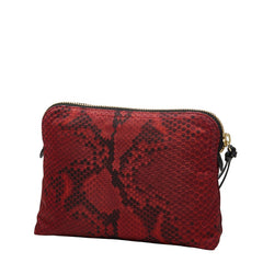 バーバリー ロゴ ポーチ レッド ブラック ナイロン レディース BURBERRY 【中古】
