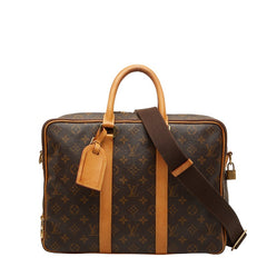 ルイ ヴィトン モノグラム ビジネスバッグ ショルダーバッグ 2WAY M23252 ブラウン PVC レザー メンズ LOUIS VUITTON 【中古】