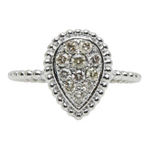 K18WG ホワイトゴールド ダイヤ0.25ct リング 指輪 レディース 8.5号 【中古】