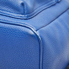 エム シー エム スタッズ リュック バックパック ブルー レザー レディース MCM 【中古】