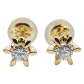 K18YG イエローゴールド ダイヤ0.30ct ピアス レディース 【中古】