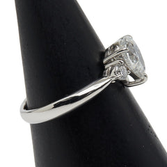 Pt900 プラチナ ダイヤ1.00ct ダイヤ0.17ct ペアーシェイプ リング 指輪 レディース 9号 【中古】