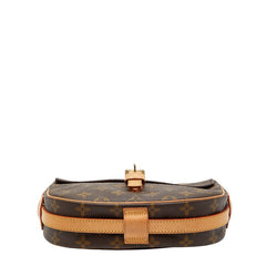 ルイ ヴィトン モノグラム ジュヌフィーユPM 斜め掛け ショルダーバッグ M51227 ブラウン PVC レザー レディース LOUIS VUITTON 【中古】