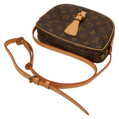 ルイ ヴィトン モノグラム ジュヌフィーユPM 斜め掛け ショルダーバッグ M51227 ブラウン PVC レザー レディース LOUIS VUITTON 【中古】