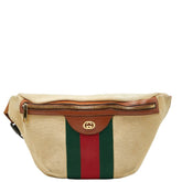 グッチ ヴィンテージ シェリーライン ボディバッグ 575082 ブラウン キャンバス レザー レディース GUCCI 【中古】