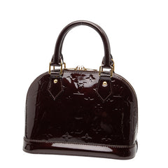 ルイ ヴィトン モノグラム ヴェルニ アルマBB ハンドバッグ ショルダーバッグ 2WAY M91678 アマラント パープル パテントレザー レディース LOUIS VUITTON 【中古】