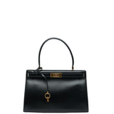 トリーバーチ ハンドバッグ ブラック レザー レディース Tory Burch 【中古】