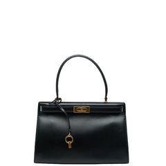 トリーバーチ ハンドバッグ ブラック レザー レディース Tory Burch 【中古】