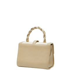 ゲラルディーニ ハンドバッグ ショルダーバッグ 2WAY ベージュ ホワイト レザー オーストリッチ レディース GHERARDINI 【中古】