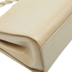 ゲラルディーニ ハンドバッグ ショルダーバッグ 2WAY ベージュ ホワイト レザー オーストリッチ レディース GHERARDINI 【中古】