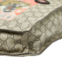 グッチ GGスプリーム クーリエ トートバッグ ショルダーバッグ 2WAY 474084 ベージュ マルチカラー PVC レザー レディース GUCCI 【中古】