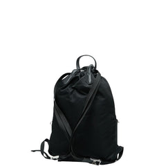 フェンディ ロゴ フェイス リュック バックパック ナップサック 7VZ034 ブラック マルチカラー ナイロン レザー レディース FENDI 【中古】