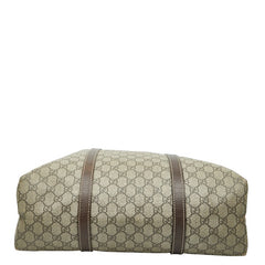 グッチ GGスプリーム トートバッグ 223668 ブラウン ベージュ PVC レザー レディース GUCCI 【中古】