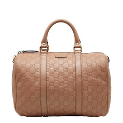 グッチ グッチシマ ボストンバッグ 265697 ピンク ベージュ レザー レディース GUCCI 【中古】