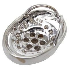 K18WG ホワイトゴールド ダイヤ0.30ct ペンダントトップ ネックレス レディース 【中古】