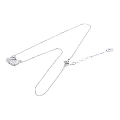 スワロフスキー スワン ラインストーン ネックレス シルバー メタル レディース SWAROVSKI 【中古】