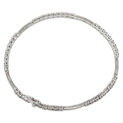 K18WG ホワイトゴールド ダイヤ0.50ct ブレスレット レディース 【中古】