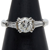 Pt900 プラチナ ダイヤ1.00ct ダイヤ0.25ct リング 指輪 レディース 6号 【中古】