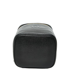 シャネル ココマーク バニティバッグ ハンドバッグ ブラック キャビアスキン レディース CHANEL 【中古】